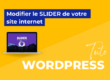 Modifier le slider de votre site internet
