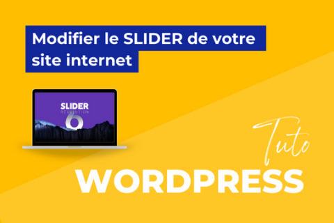 Modifier le slider de votre site internet
