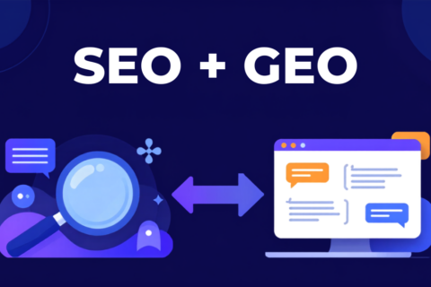Illustration SEO + GEO : la complémentarité entre référencement classique et optimisation pour les moteurs génératifs